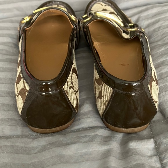 New Coach Felisha Canvas and Patent Leather Moc, size 7 - Picture 5 of 6